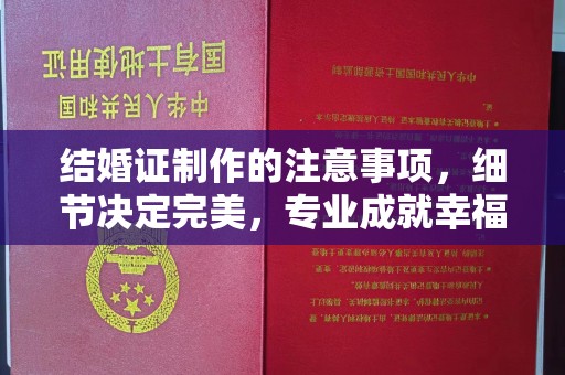 银川结婚证制作的注意事项，细节决定完美，专业成就幸福